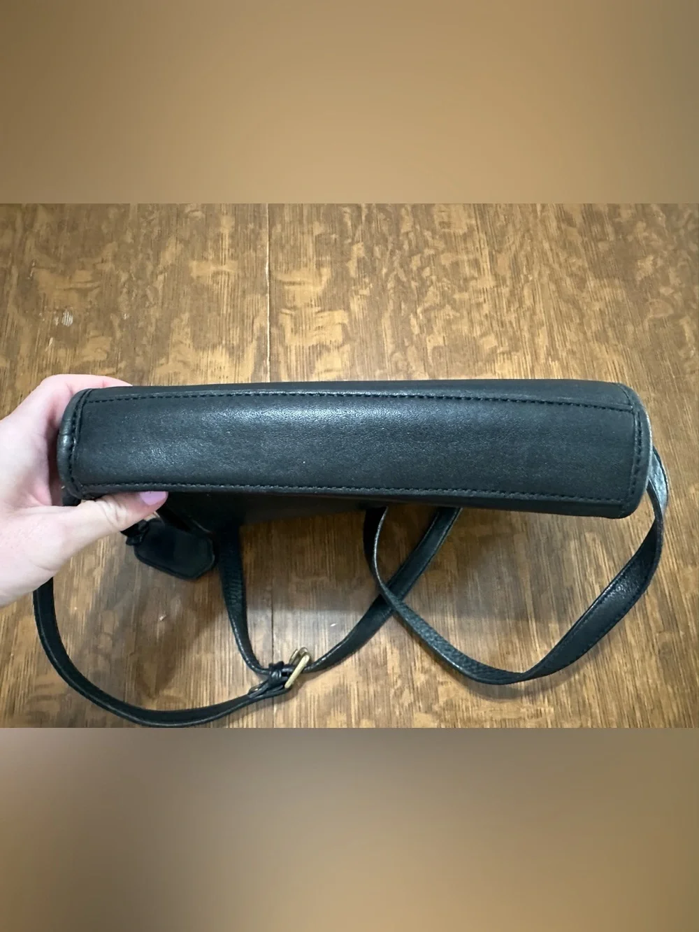 Vintage Liz Claiborne Black Leather Blazer Bag